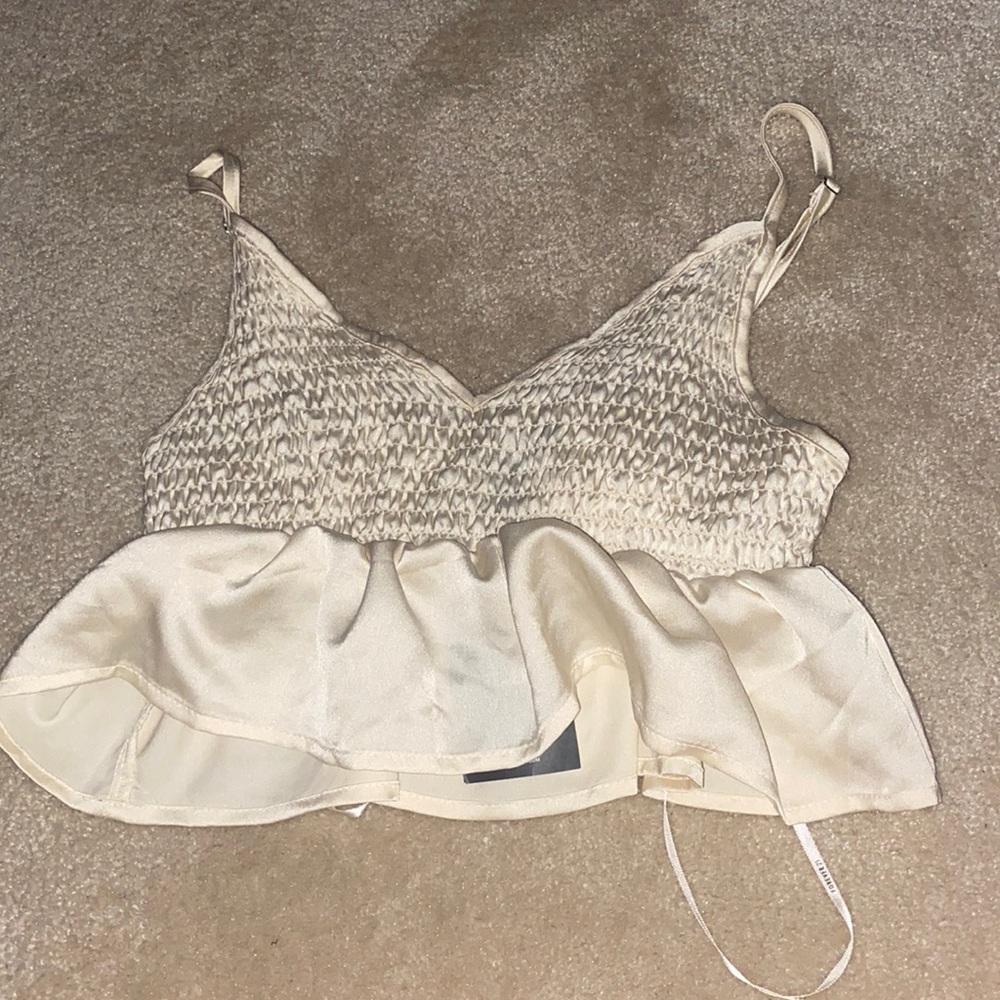 cream tank top